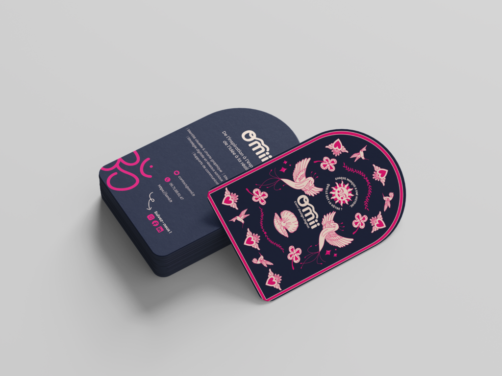 Création de cartes de visite pour Omii